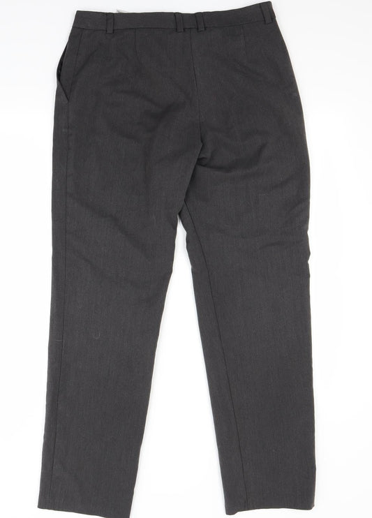 Marks and Spencer Womens Grey Trousers Size 12 L28 in