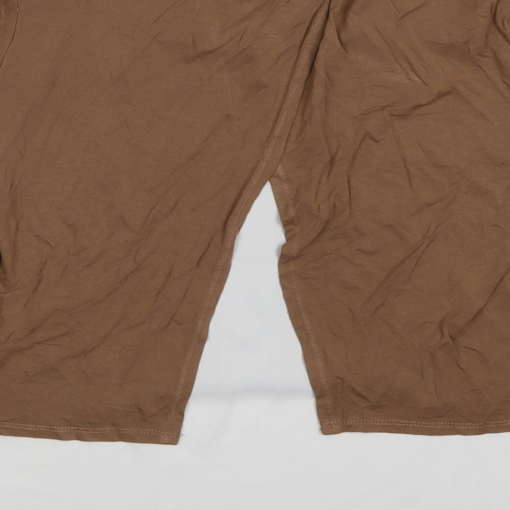 Dorothy Perkins Womens Brown Basic T-Shirt Size 14