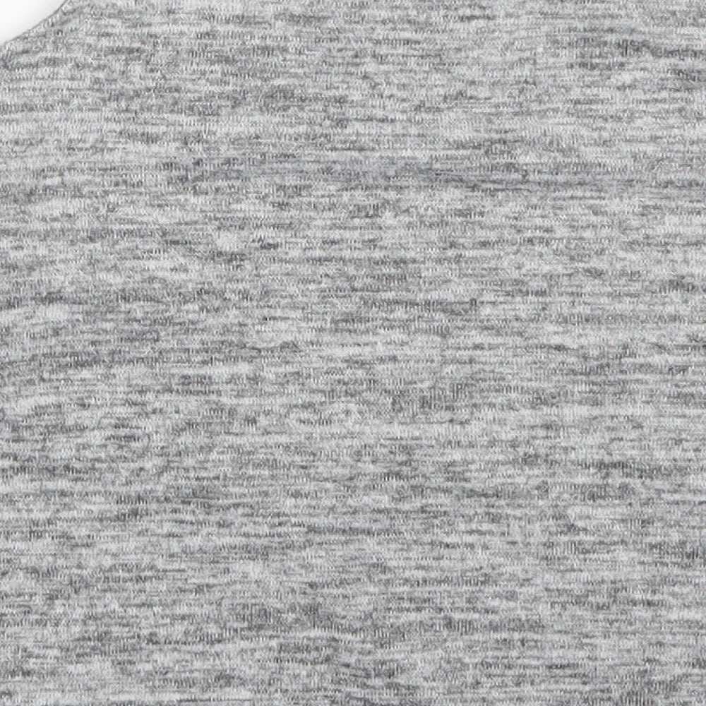 Candy Couture Girls Grey Basic T-Shirt Size 12 Years