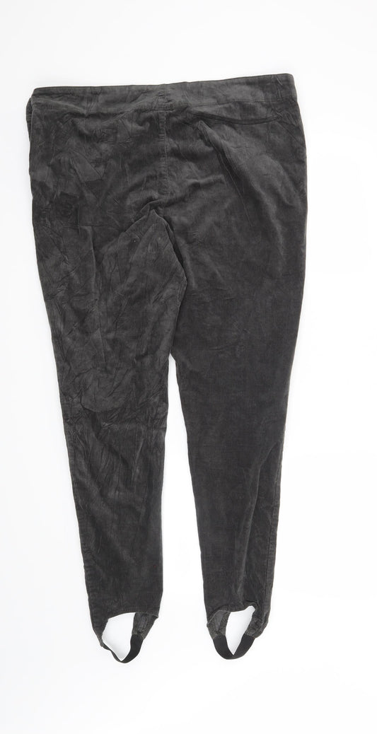 Marks and Spencer Womens Grey Trousers Size 18 L30 in