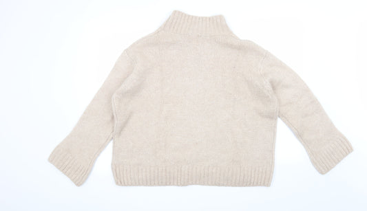 H&M Womens Beige Pullover Jumper Size M