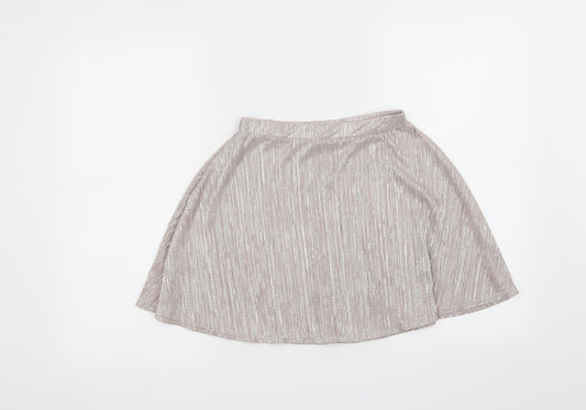 Boohoo Girls Beige Mini Skirt Size 11-12 Years