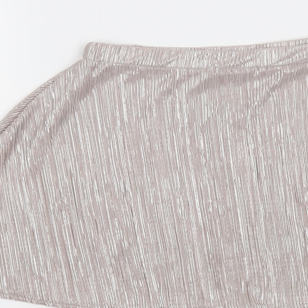Boohoo Girls Beige Mini Skirt Size 11-12 Years