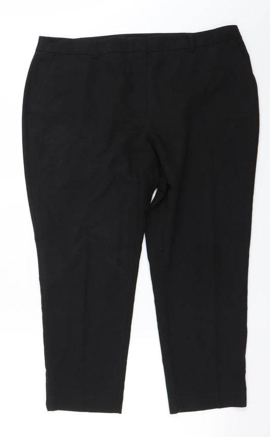 Dorothy Perkins Womens Black Trousers Size 16 L22 in