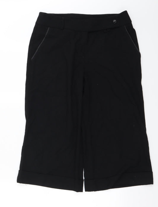 Marks and Spencer Womens Black Trousers Size 12 L20 in