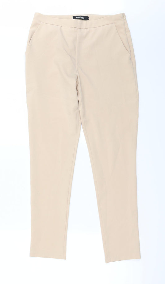 Misguided Womens Pink Trousers Size 6 L26 in