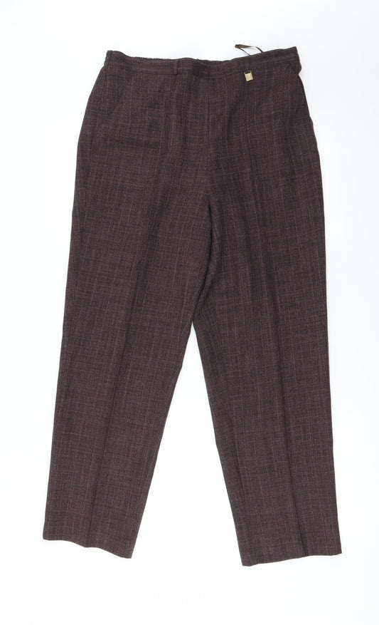 BM Womens Purple Trousers Size 14 L23 in