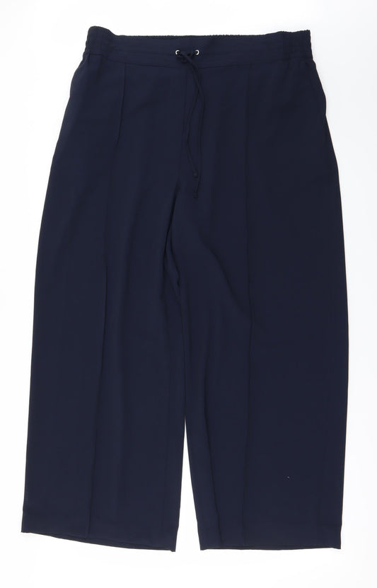 Marks and Spencer Womens Blue Trousers Size 34 L22 in