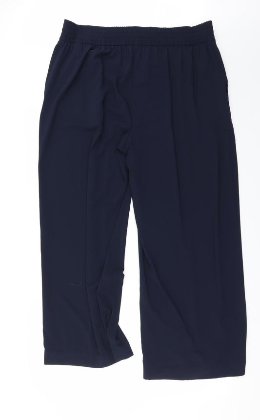 Marks and Spencer Womens Blue Trousers Size 34 L22 in