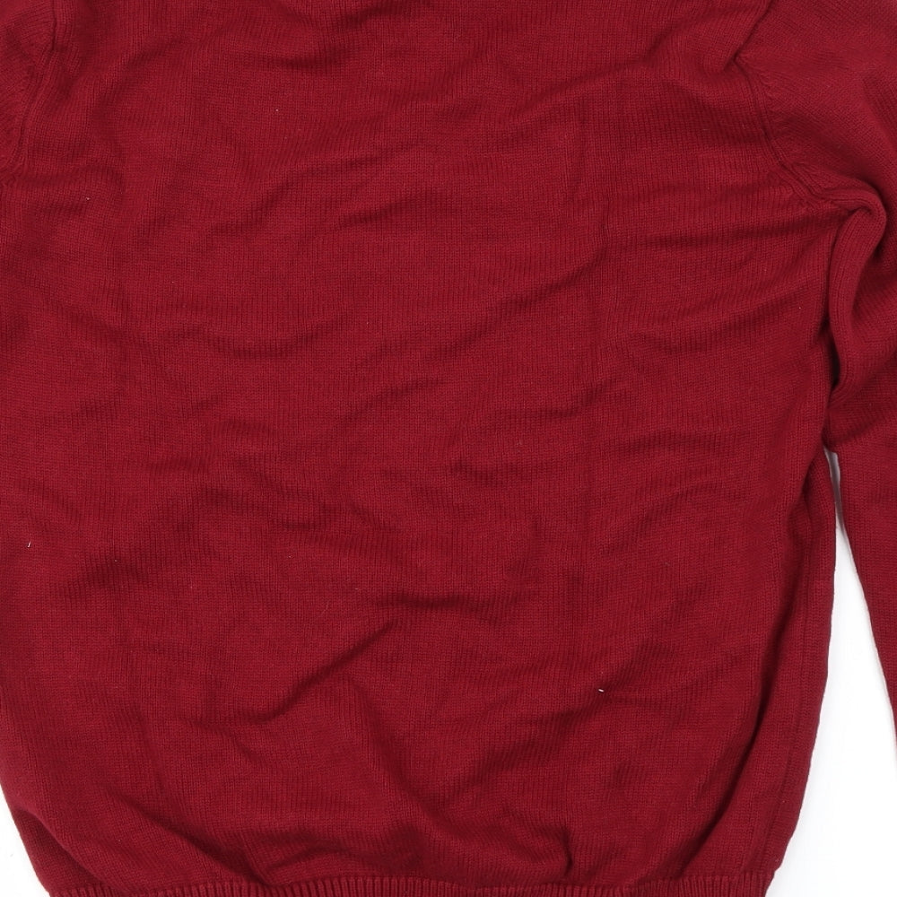 Angelo Litrico Mens Purple Pullover Jumper Size S