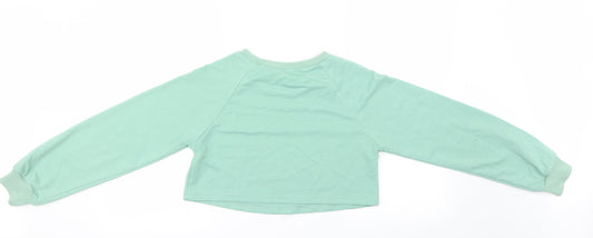 SheIn Womens Green Pullover Jumper Size S