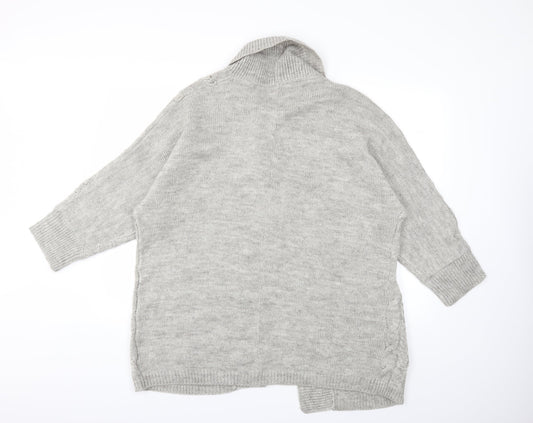 NEXT Womens Grey Knit Cardigan Jumper Size M