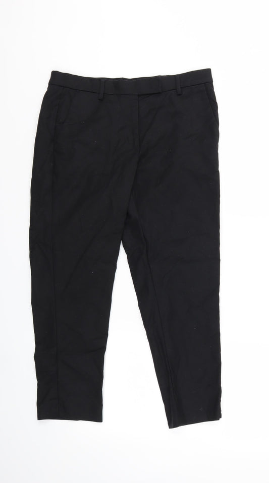 Marks and Spencer Womens Black Trousers Size 12 L23 in