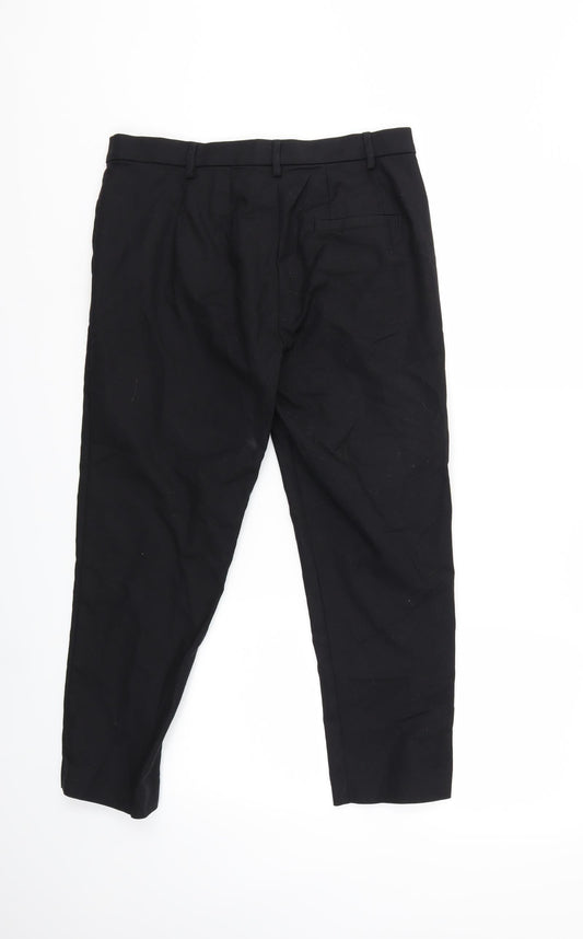 Marks and Spencer Womens Black Trousers Size 12 L23 in