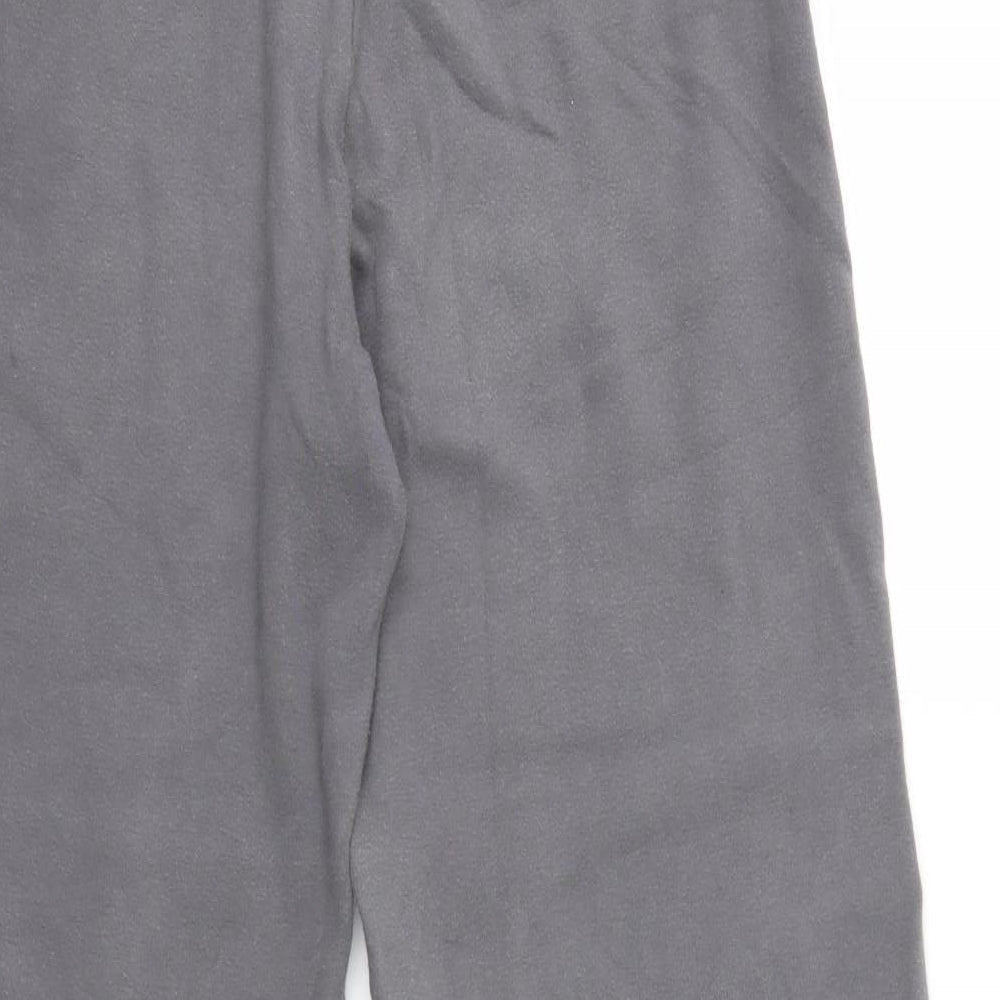 Brand and care label for NX women’s grey sweatpants, size UK 12, 27-inch leg