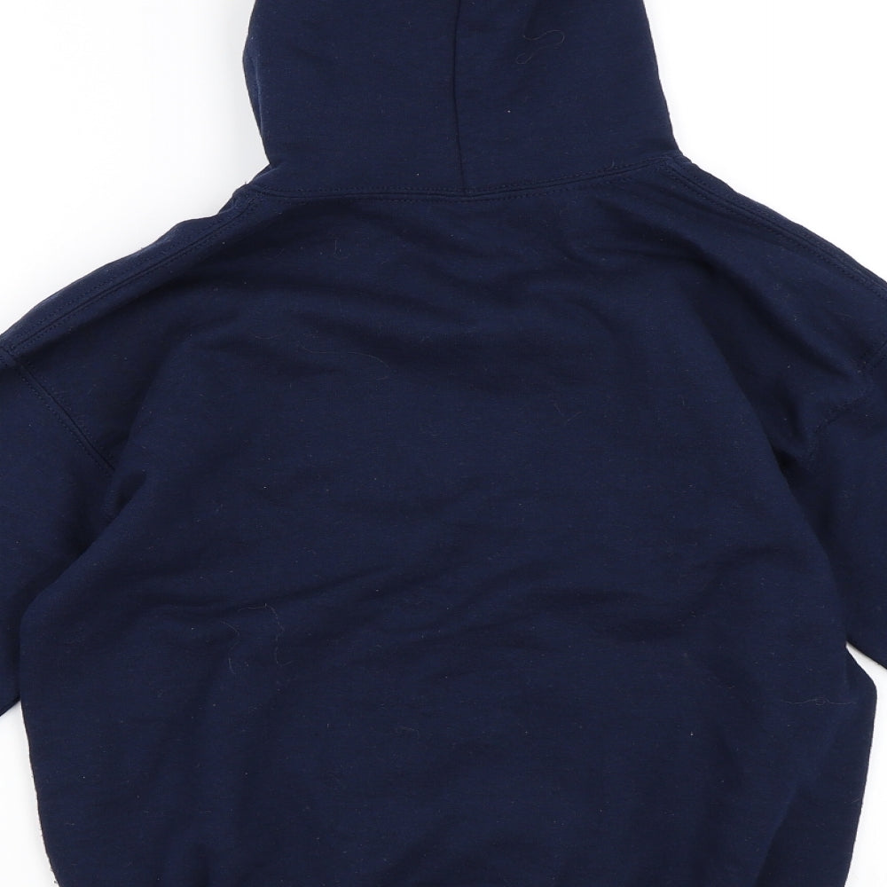 Gildan Boys Blue Pullover Hoodie Size L