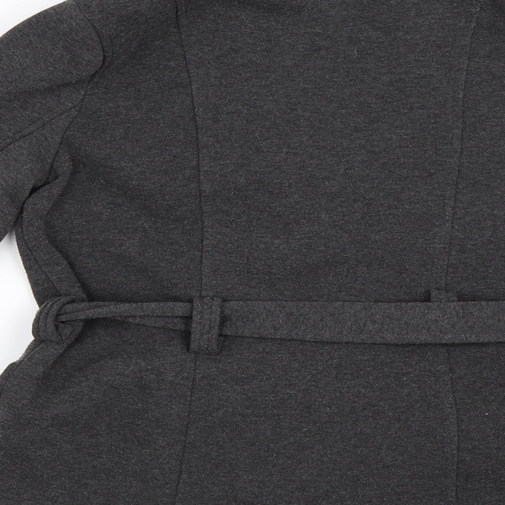 FOREVER 21 Womens Grey Pea Coat Coat Size M