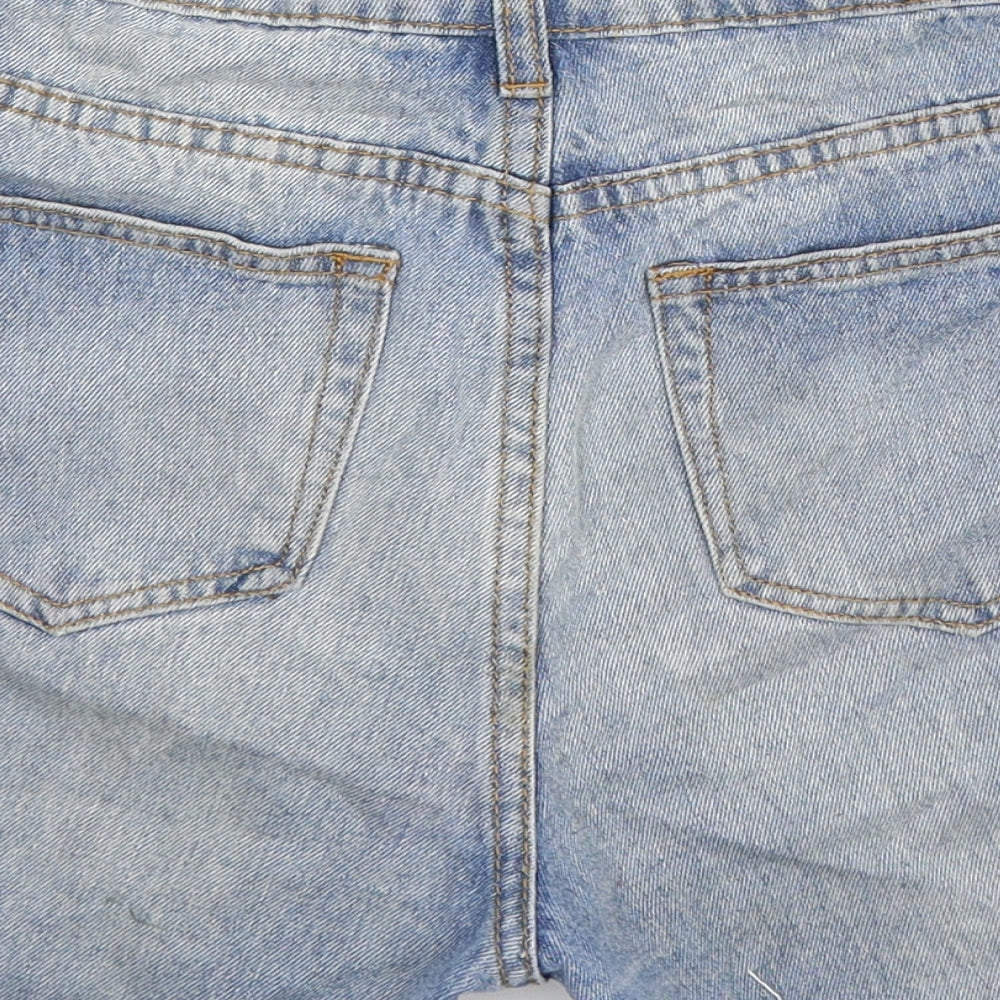 Momokrom Womens Blue Denim Hot Pants Shorts Size 8