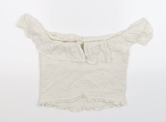 Zara Womens White Basic Tank Size XS