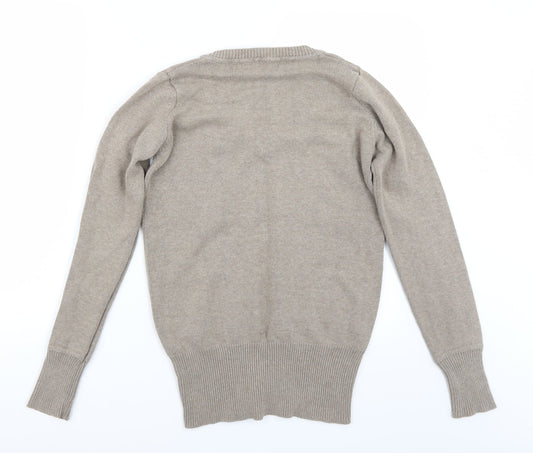 Zara Mens Brown Pullover Jumper Size L