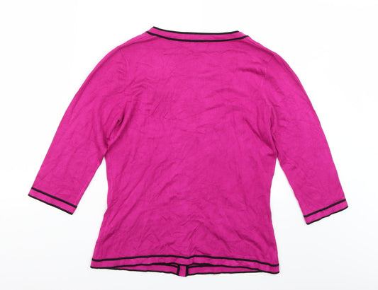 Alex & Co Womens Pink Cardigan Jumper Size M