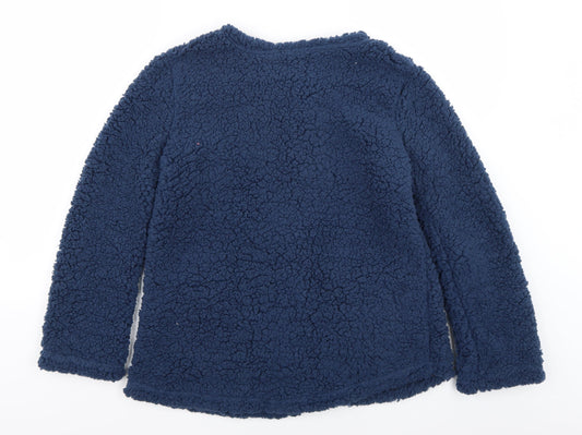 Preworn Womens Blue Cardigan Jumper Size L