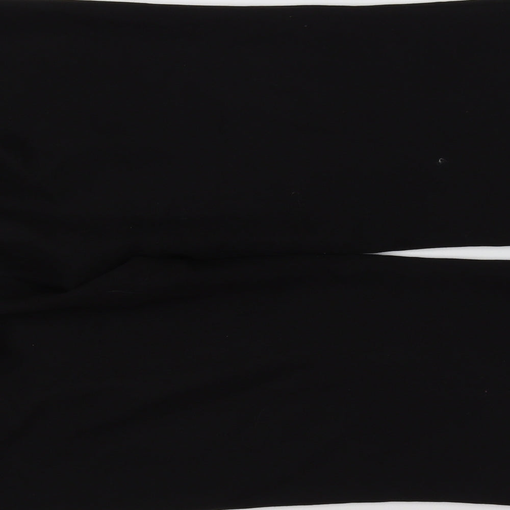 Brand and care label for Preworn women’s black trousers, size UK 16, 31-inch leg