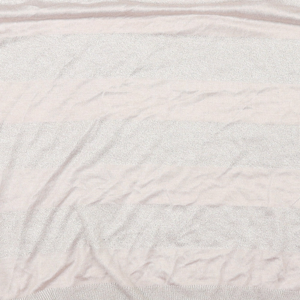 Brand and care label for Wallis women’s pink pullover sweatshirt, size L