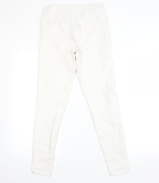 Denim & Co. Womens White Skinny Jeans Size 10 L23 in