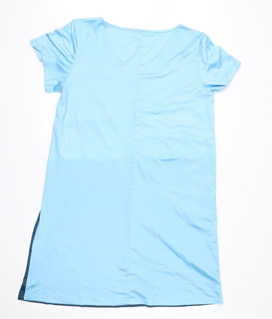 no brand Womens Blue Striped Tunic Blouse Size L