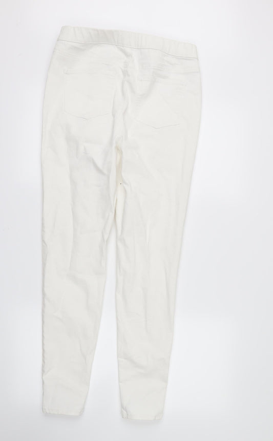 Denim Womens White Skinny Jeans Size 10 L29 in