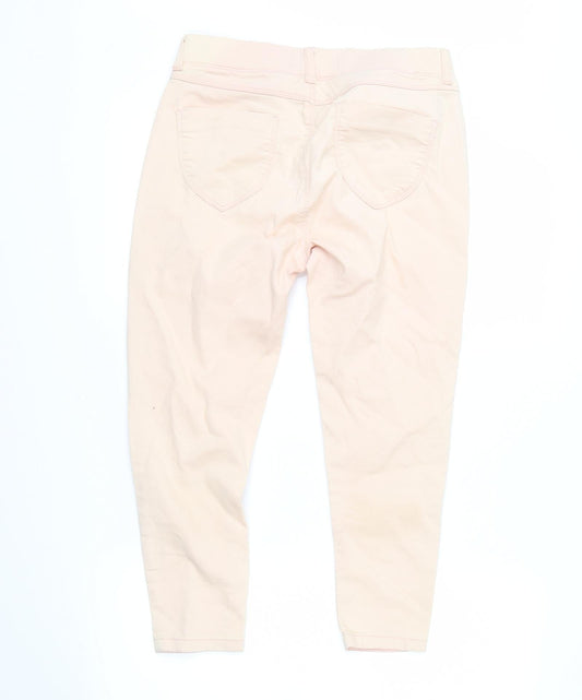 Dorothy Perkins Womens Pink Denim Skinny Jeans Size 10 L22 in