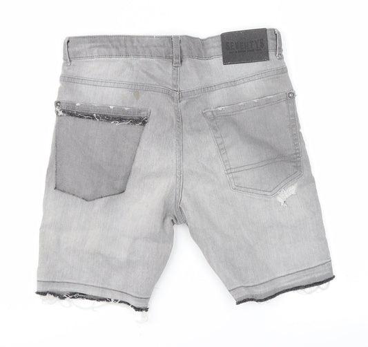 zara boys Mens Grey Chino Shorts Size 27 in