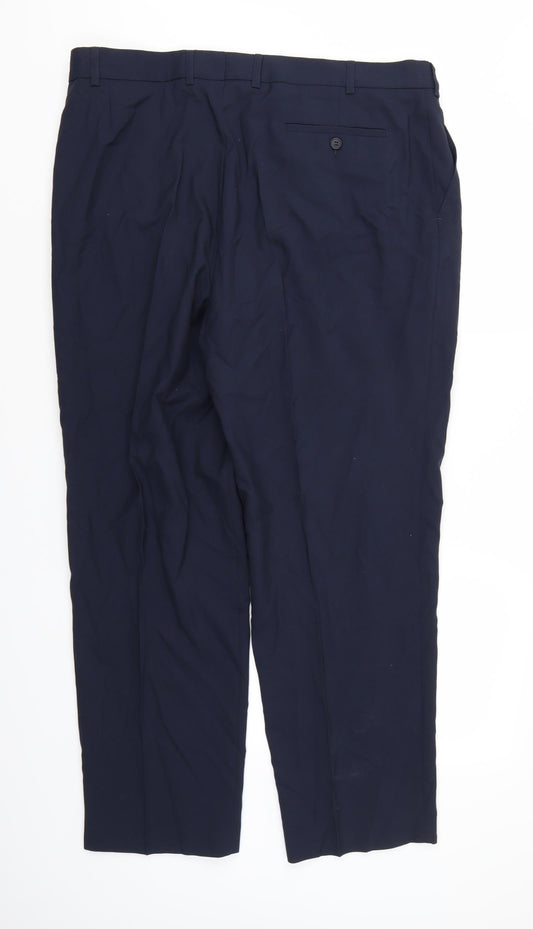 Essentials Mens Blue Rayon Trousers L29 in