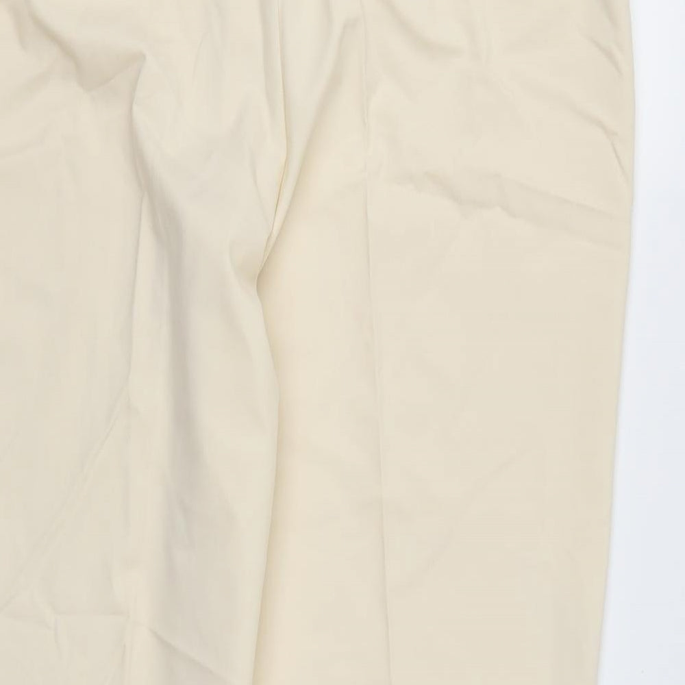 Wardrobe Womens Beige Rayon Trousers Size 18 L27 in