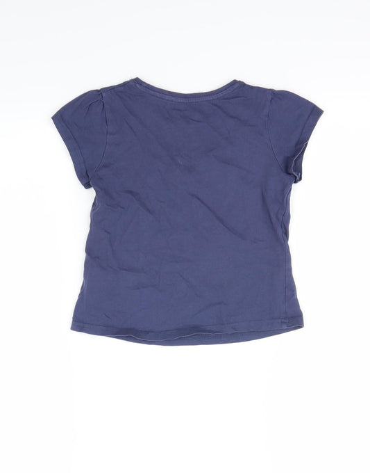 Young Dimension Girls Blue Basic T-Shirt Size 6 Years