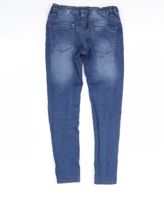 Miss Evie Girls Blue Skinny Jeans Size 12 Years