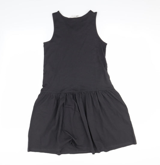 H&M Girls Black Fit & Flare Size 10-11 Years