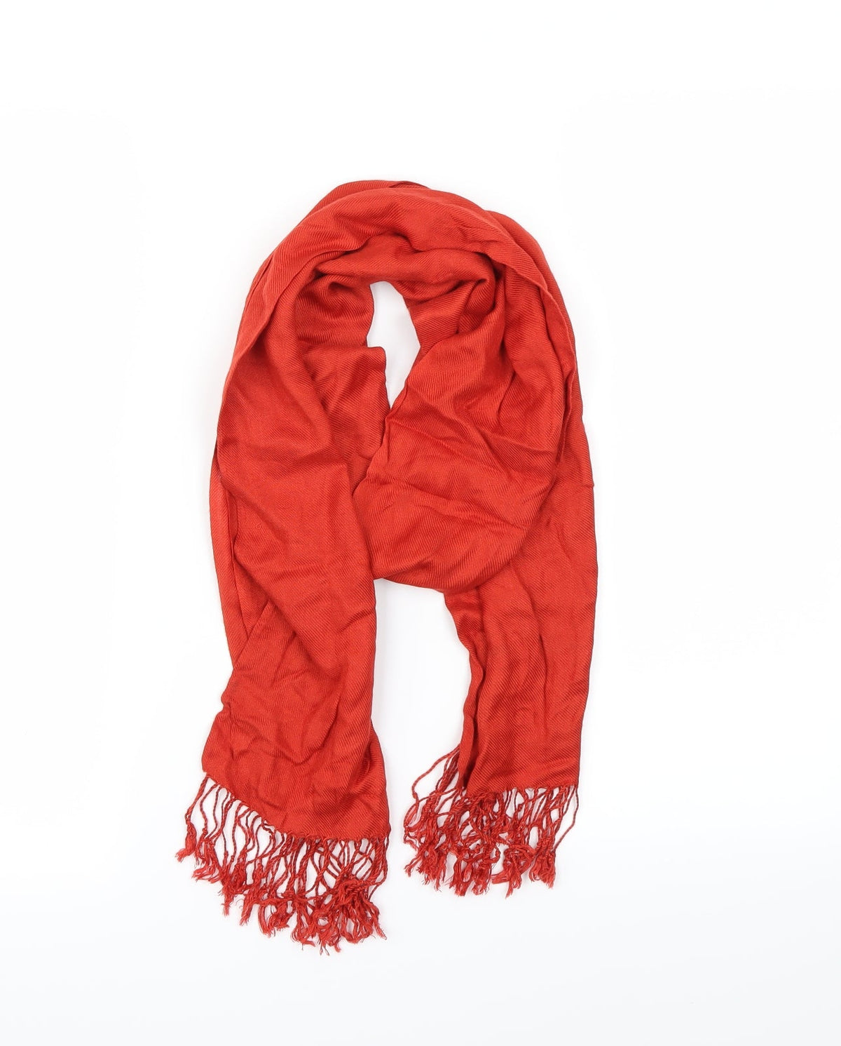 Front view of Preworn Orange Scarf