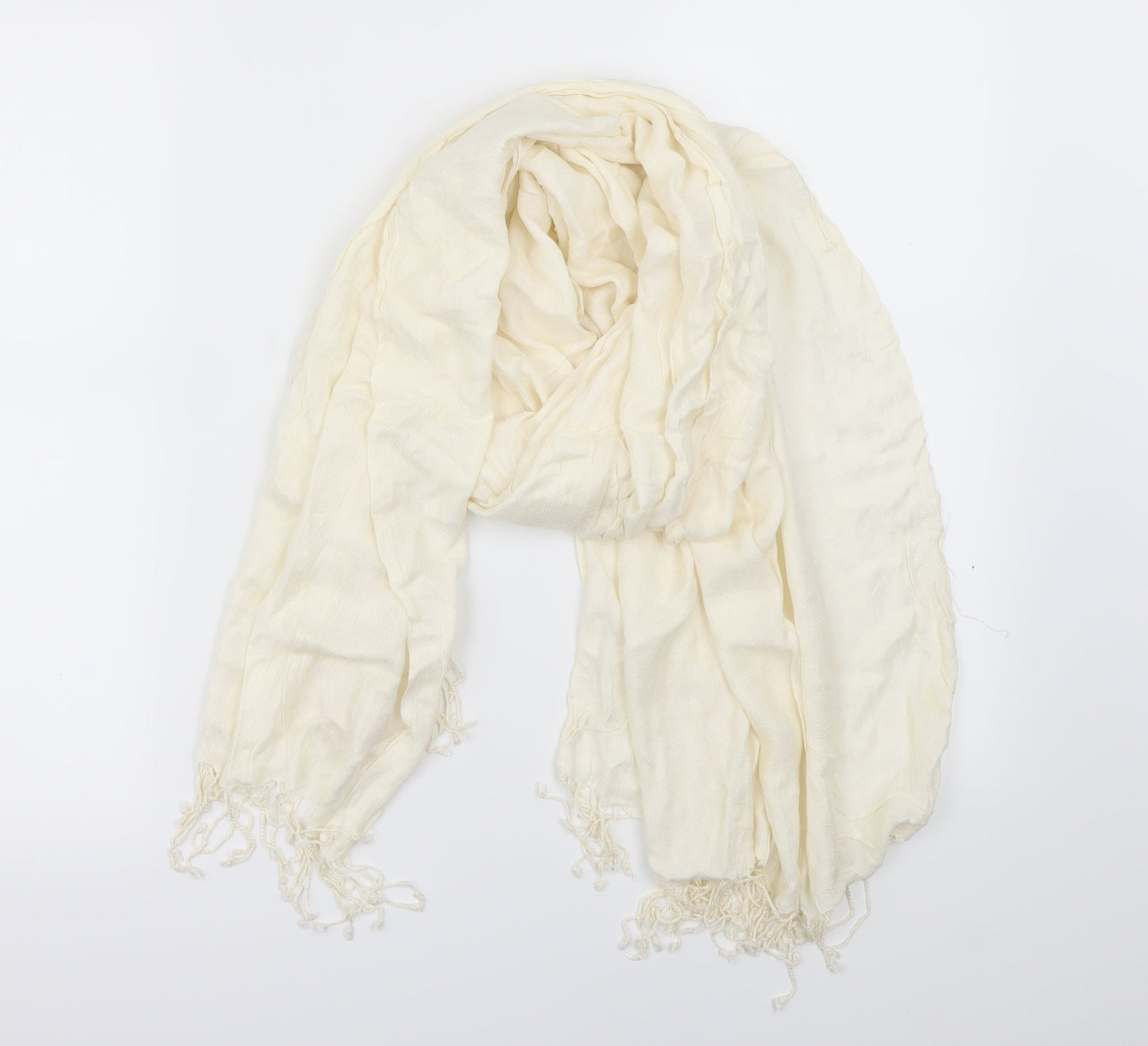 Front view of Preworn Ivory Scarf