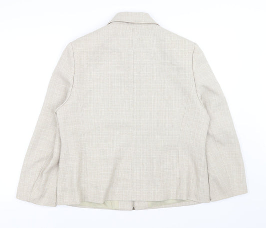 Debenhams Womens Beige Jacket Coat Size 16
