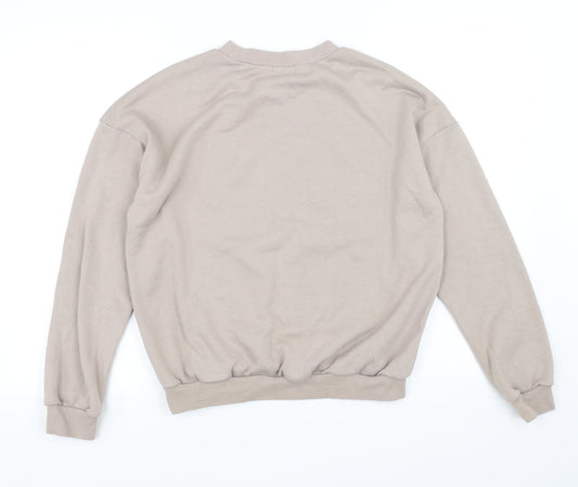 Eight paris Womens Beige Pullover Jumper Size S - embossed