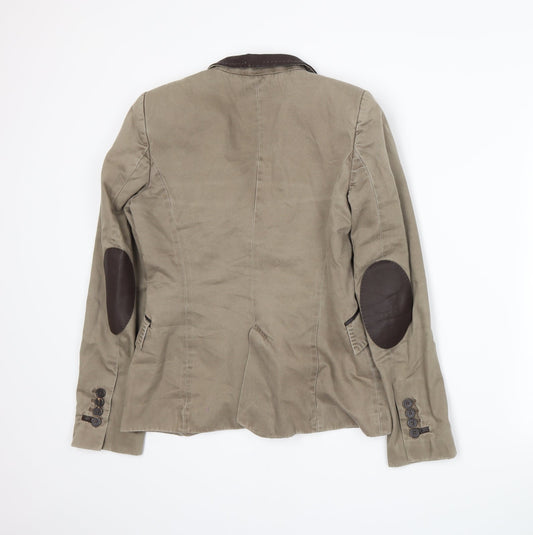 Zara Womens Beige Jacket Suit Jacket Size S