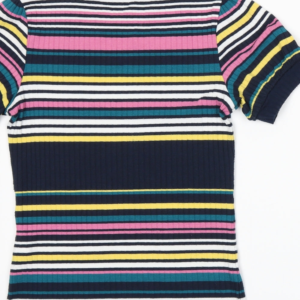 Brand and care label for edc by Esprit women’s multicoloured striped jumper, size XS
