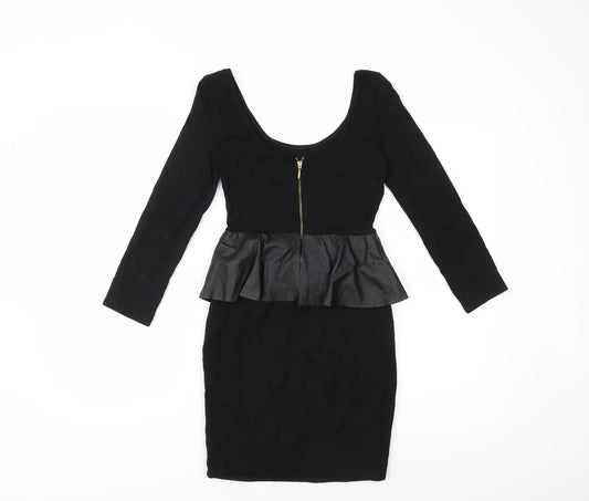 Zara Womens Black Pencil Dress Size S