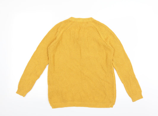 Select Womens Yellow Pullover Jumper Size 10