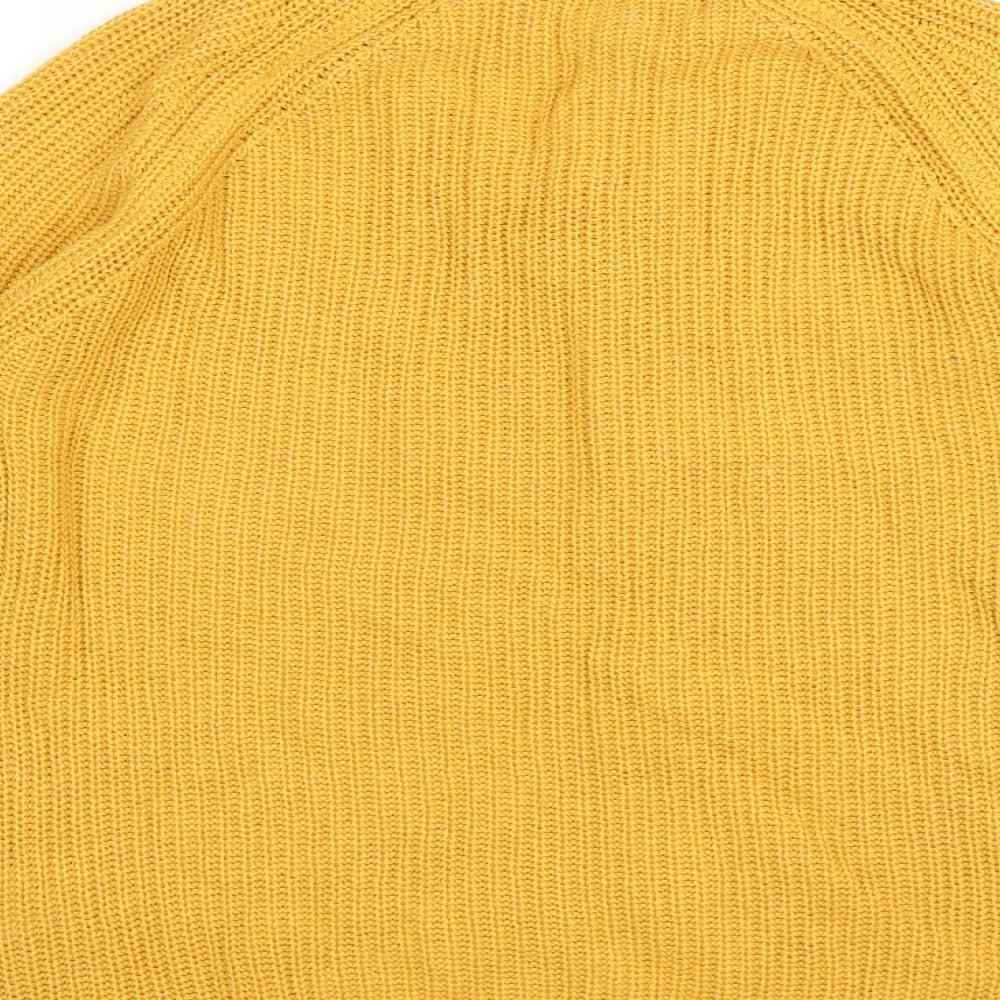 Brand and care label for Select women’s yellow jumper, size UK 10