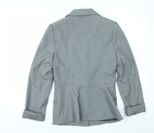 Dorothy Perkins Womens Grey Check Jacket Suit Size 12