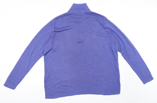 Sedagyl Womens Purple Pullover Jumper Size 14