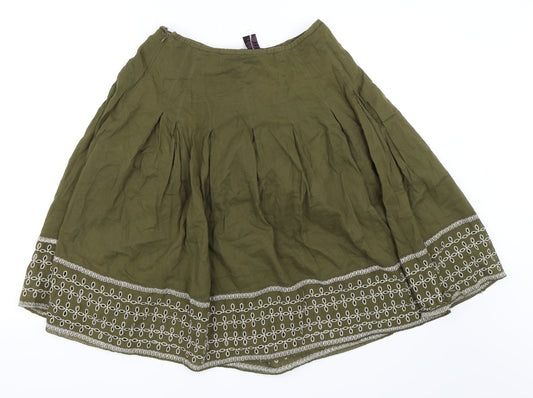 Jordan Womens Green Flare Skirt Size S